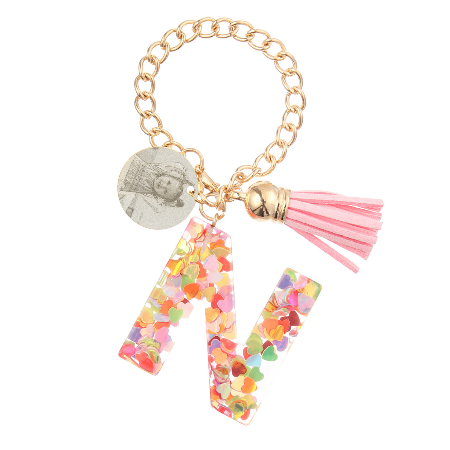 Etiqueta/Llavero con foto personalizada para mochila, botella