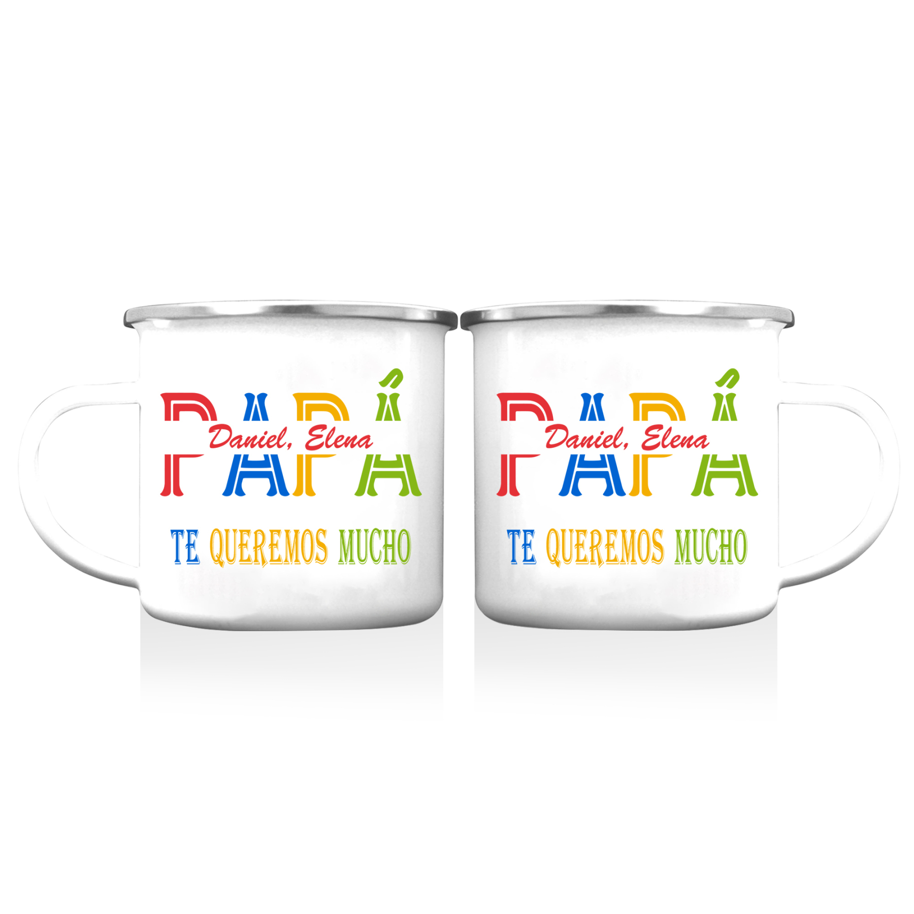 Taza para papá con 1 texto personalizado-Jessemade ES