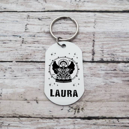 Comunión-Llavero con icono de comunión 1 foto y 1 nombre personalizados-Jessemade ES