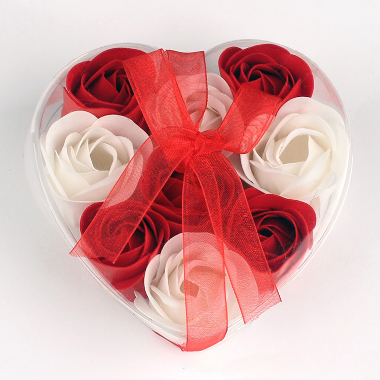 Caja de flores de jabón decoración amorosa y funcional-Jessemade ES