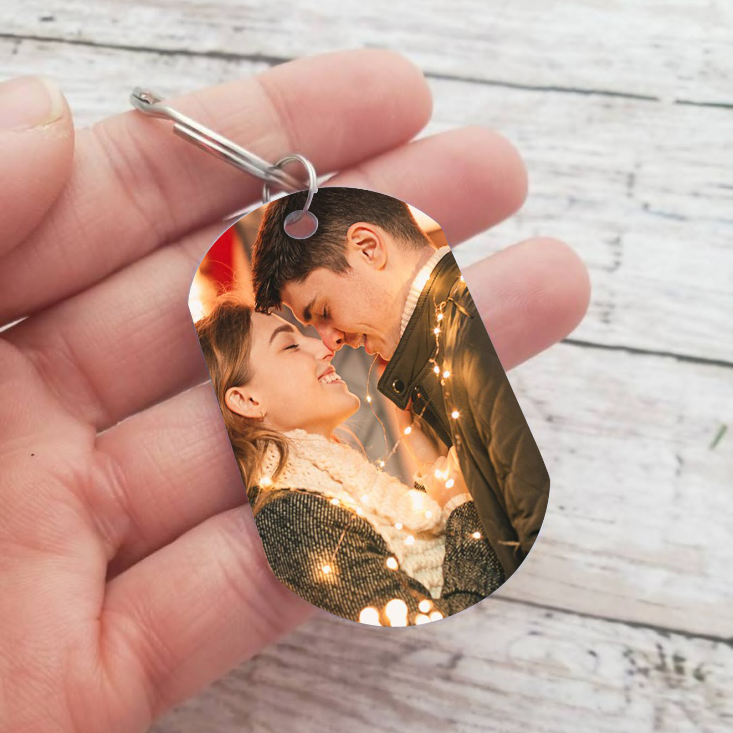 Llavero a mi esposa para pareja "Eres mi reina" 1 nombre y 1 foto personalizados-Jessemade ES