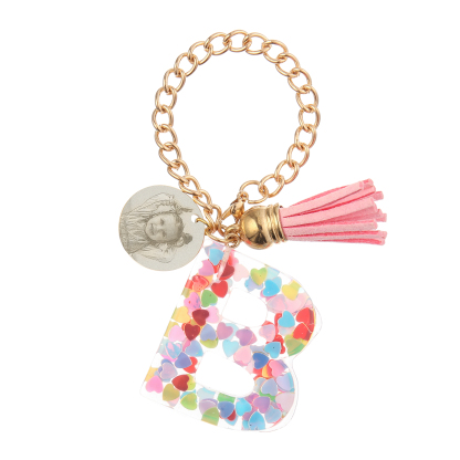 Etiqueta/Llavero con foto personalizada para mochila, botella