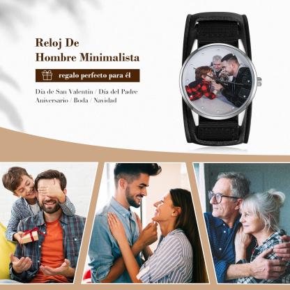 Reloj con 1 foto personalizada