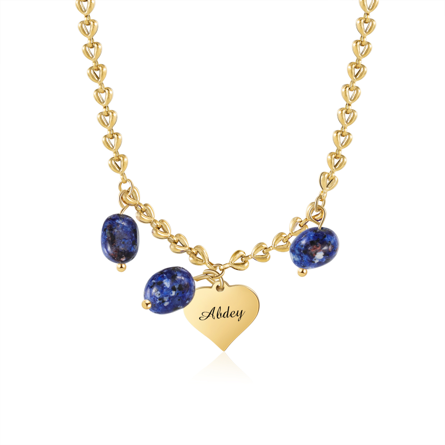 Collar con colgantes de cornalia 1 nombre personalizado-Jessemade ES