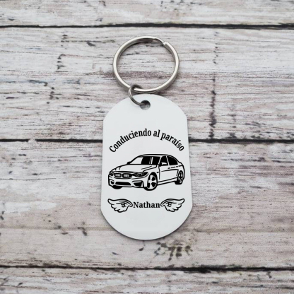 Llavero conmemorativo a un ser querido personalizado con foto y nombre-Jessemade ES