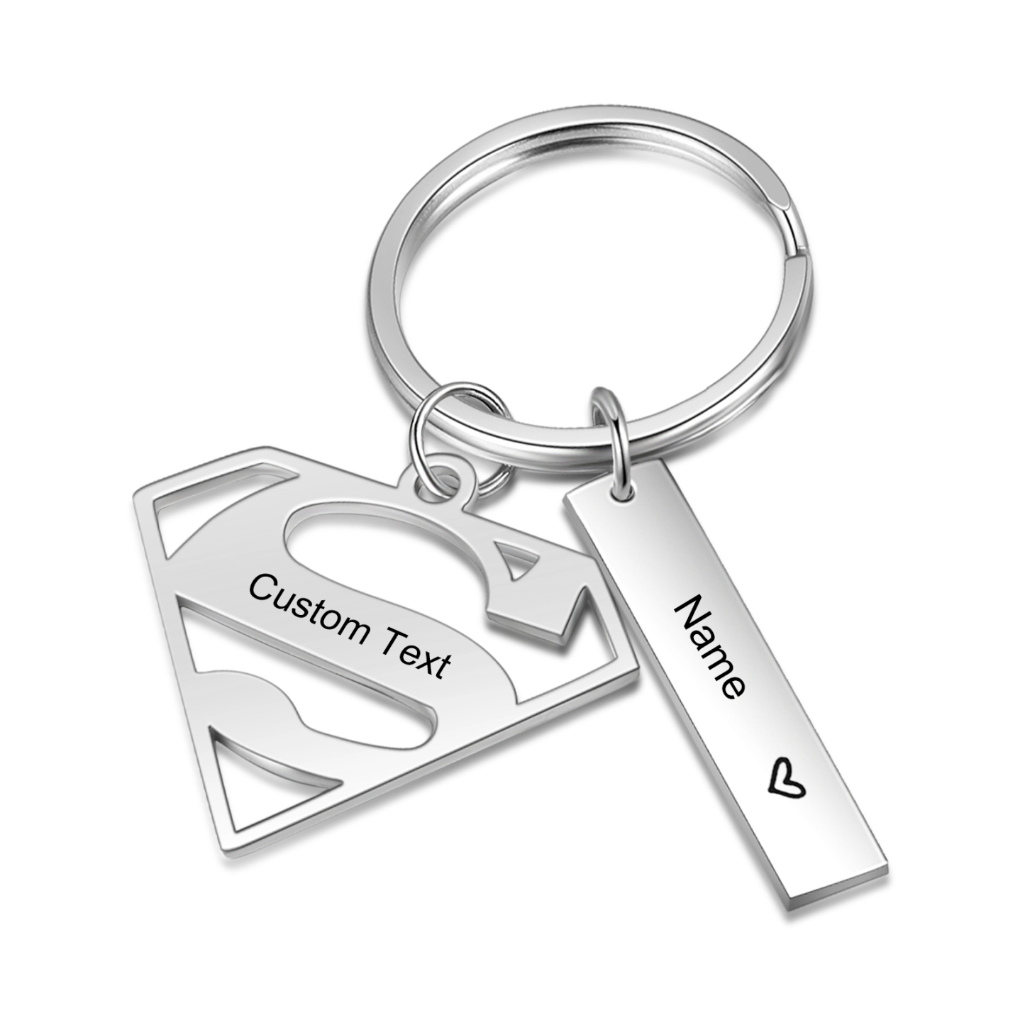 A mi papá - Llavero Superman con 1 nombre personalizado con texto-Jessemade ES