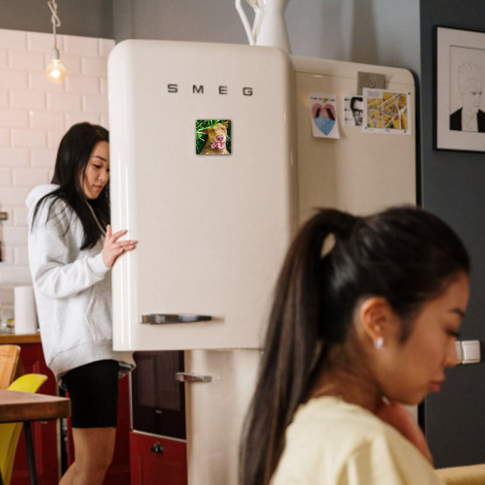 Imán de nevera con 1 foto personalizada Accesorios de cocina