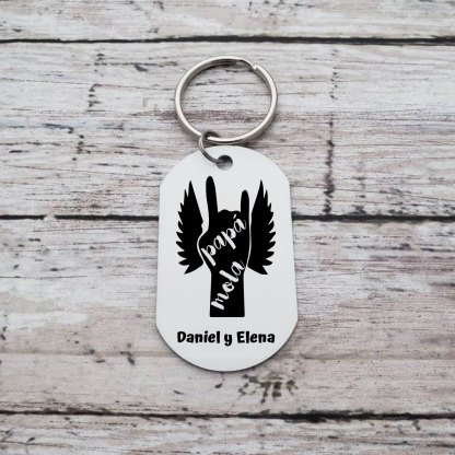 A mi papá-Llavero Personalizado PAPÁ MOLA 1 Texto -Jessemade ES