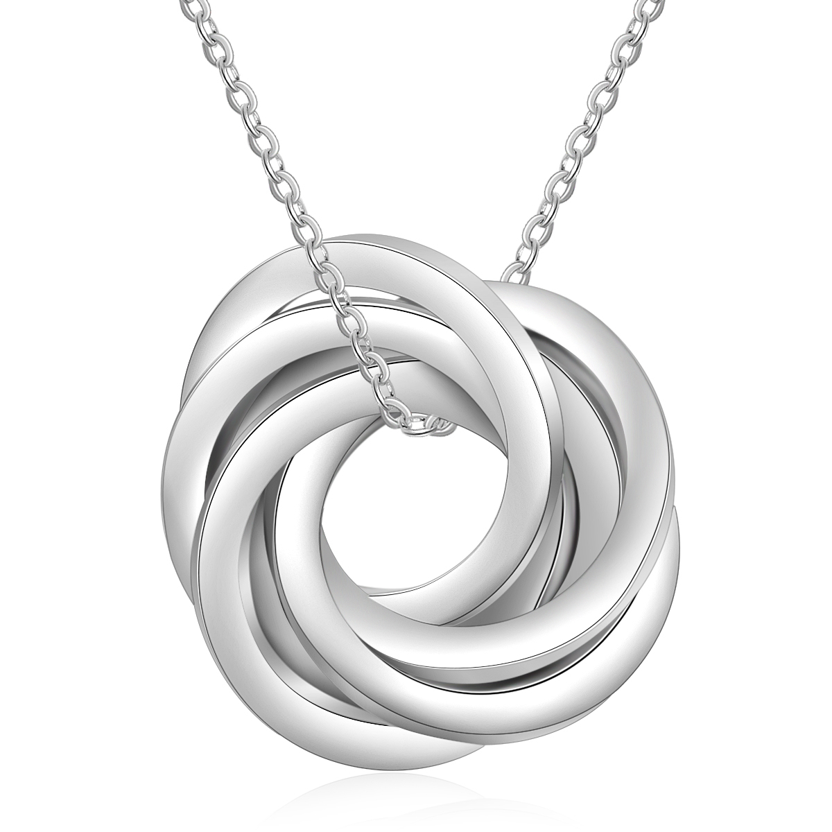 Collar de aros rusos personalizado con 6 nombres-Jessemade ES
