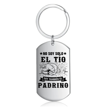A mi tío/padrino - Llavero puño con puño 2 nombres personalizados-Jessemade ES