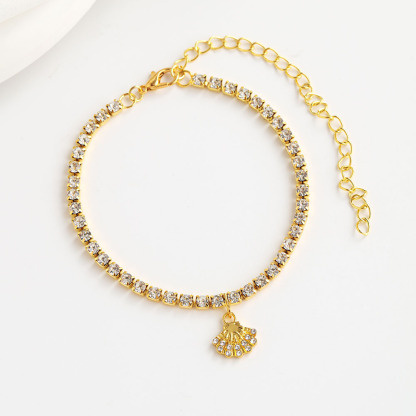 Pulsera de tobillo con colgante de concha para mujer regalo de verano