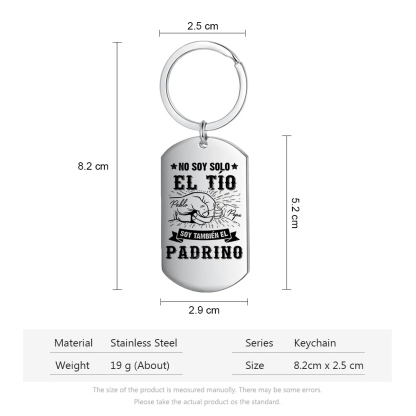 A mi tío/padrino - Llavero puño con puño 2 nombres personalizados-Jessemade ES