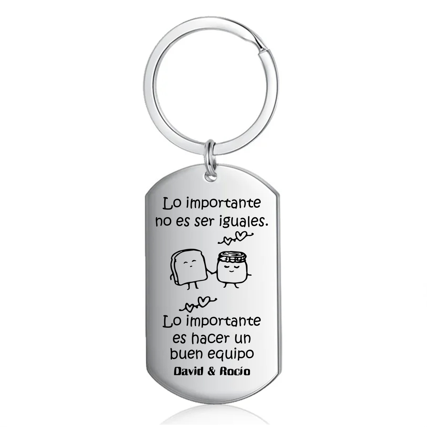 Llavero personalizado con 2 nombres para pareja-Jessemade ES