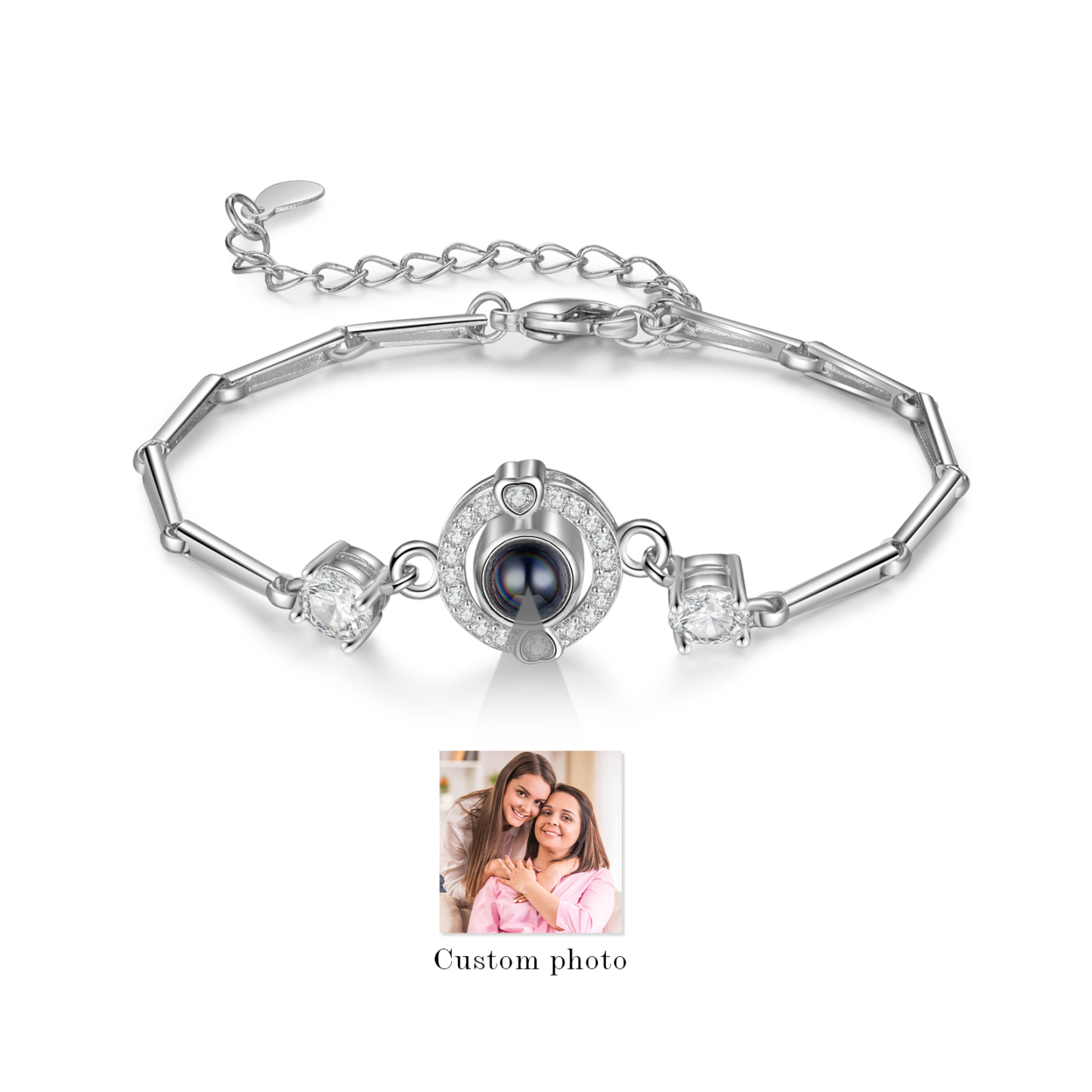 Pulsera con proyección de foto en color para mujer Brazalete de proyección-Jessemade ES