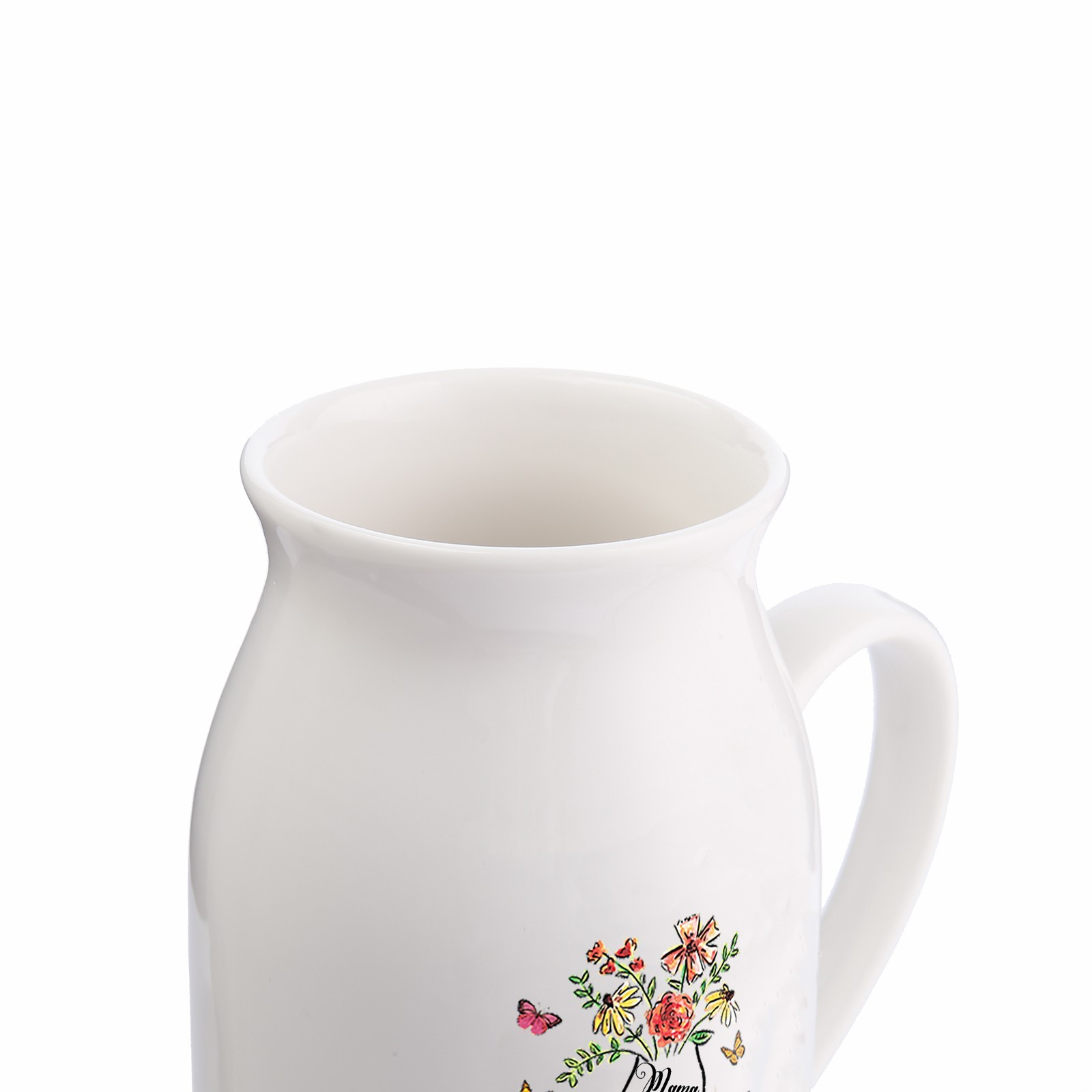 Florero de cerámica mano y manitos 2-8 nombres personalizados con texto decoración del hogar-Jessemade ES