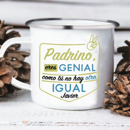 Taza para papá con 1 nombre personalizado-Jessemade ES