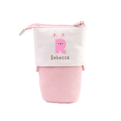 Estuche personalizado con nombre y letra para niños
