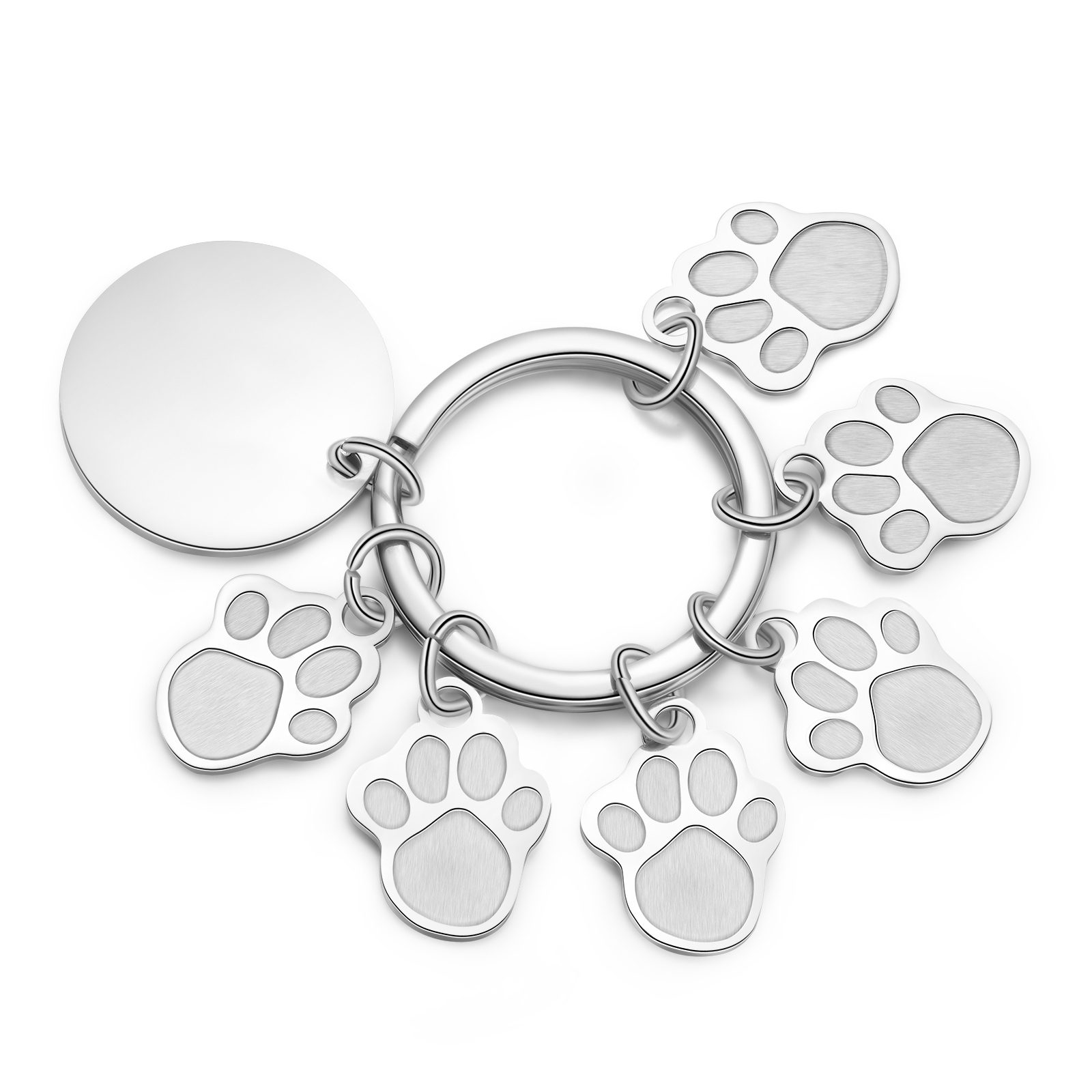 A mi familia - Llavero con 6 nombres personalizados en patas con texto-Jessemade ES