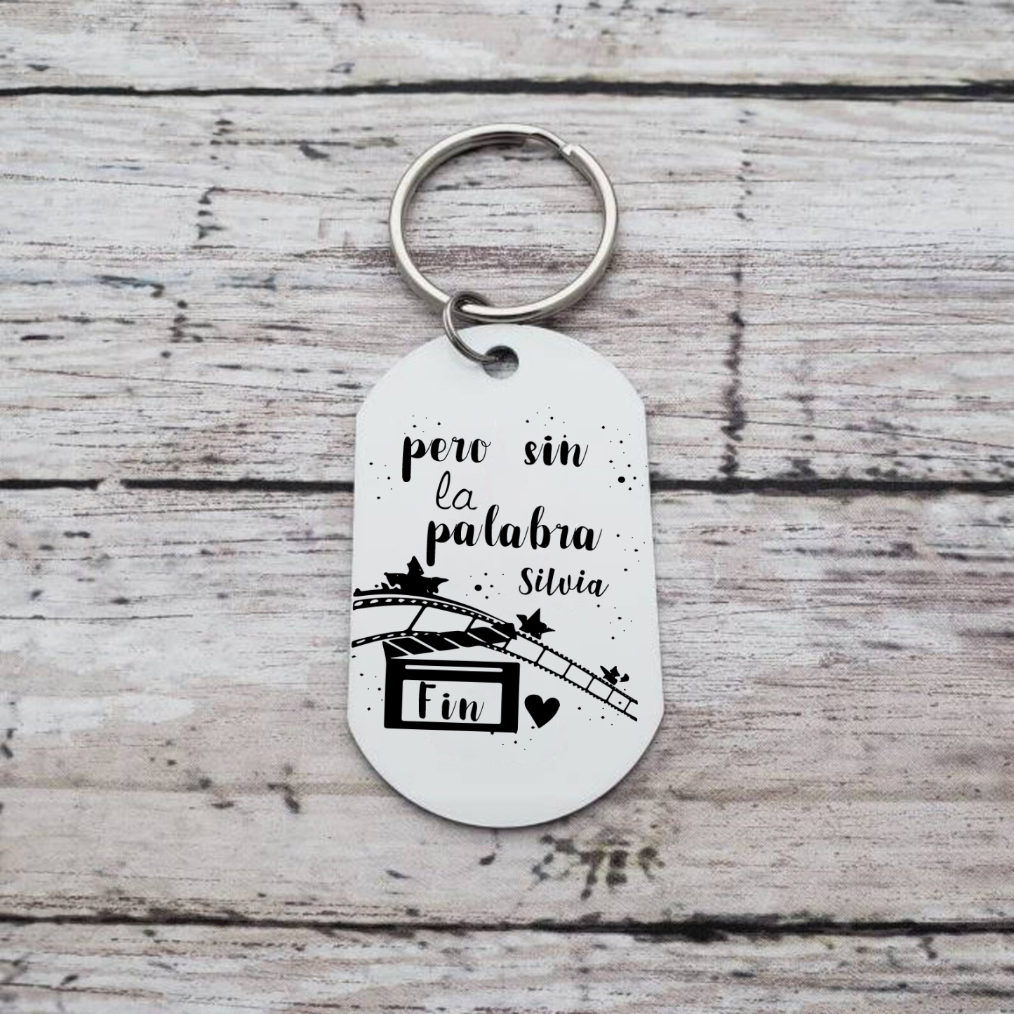 Llavero personalizado con 2 nombres para pareja unidad de llaveros-Jessemade ES