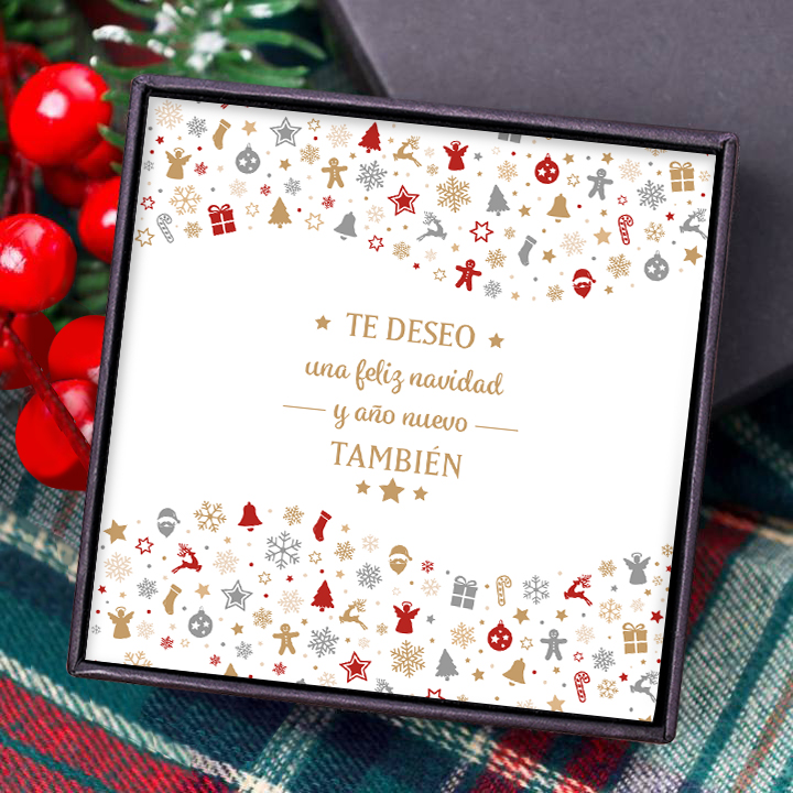 Una tarjeta-Feliz Navidad y Año Nuevo-Jessemade ES