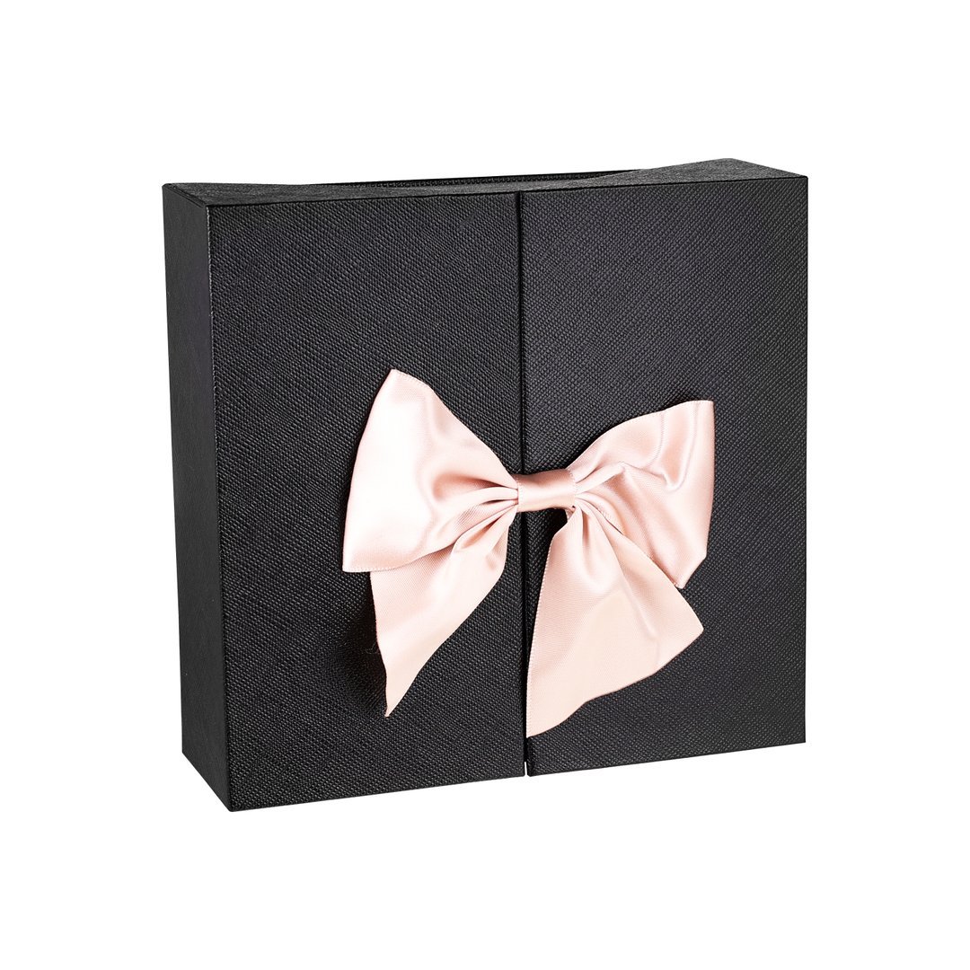 Caja de regalo caja de joya con lazo rosa eterna-Jessemade ES