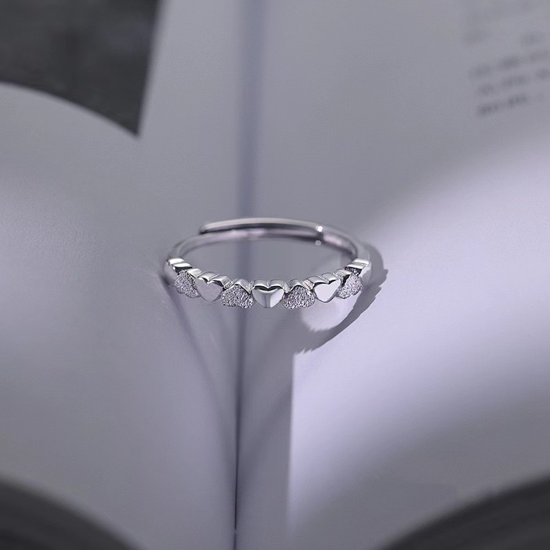 Anillo ajustable de corazón