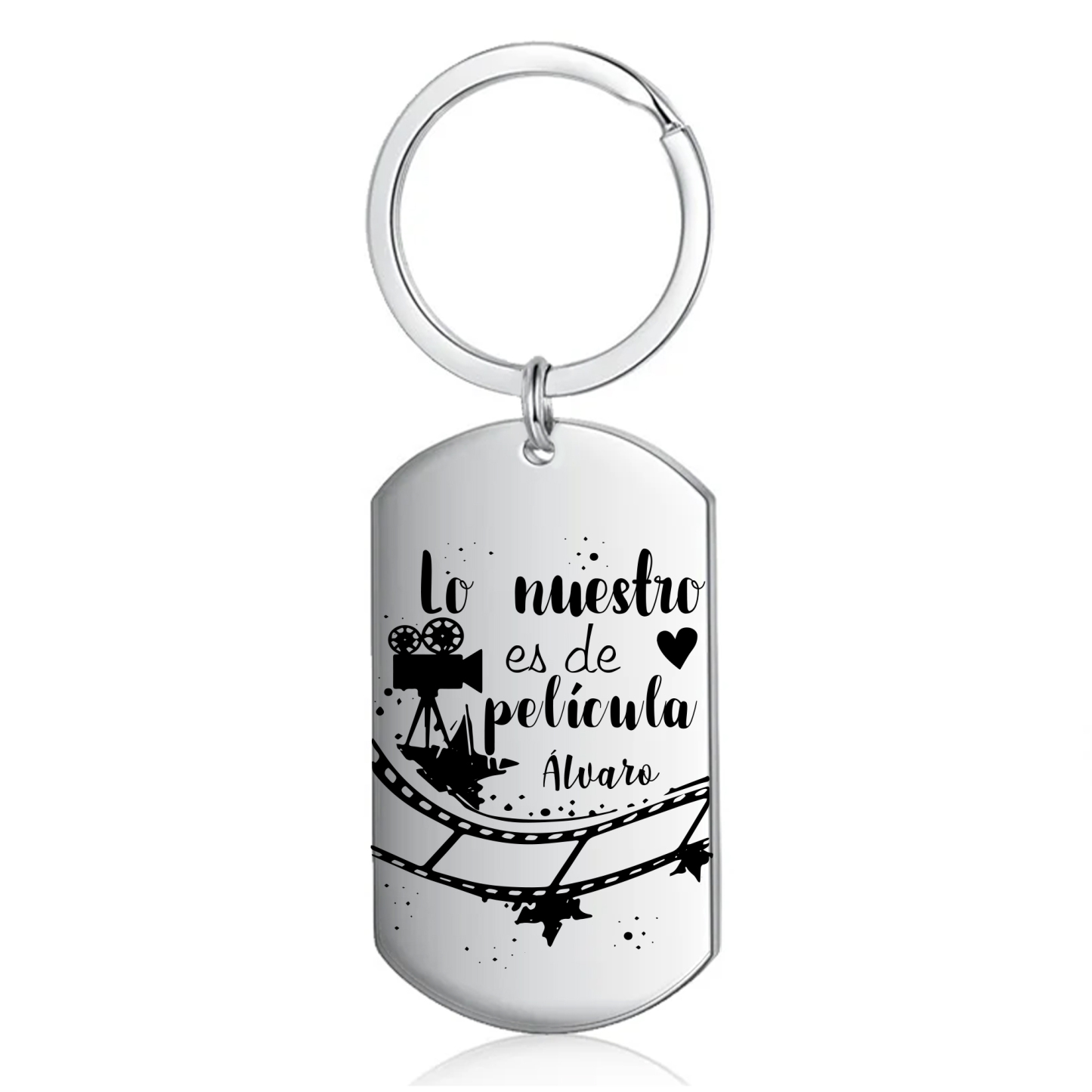 Llavero personalizado con 2 nombres para pareja unidad de llaveros-Jessemade ES