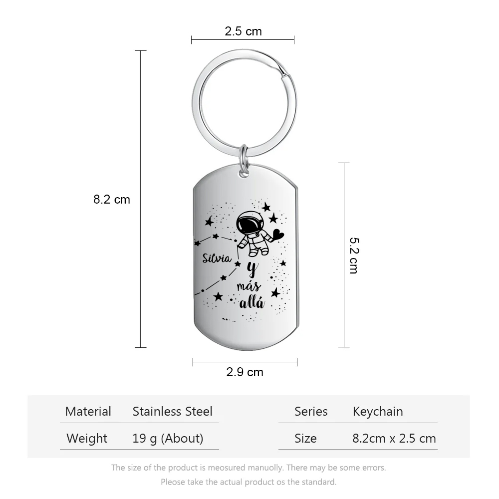 Llavero personalizado con 2 nombres para pareja unidad de llaveros-Jessemade ES
