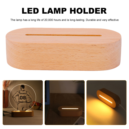 Lámpara Ilusión 3D Luz de Noche LED Baloncesto con Nombre y Número Personalizados-Jessemade ES