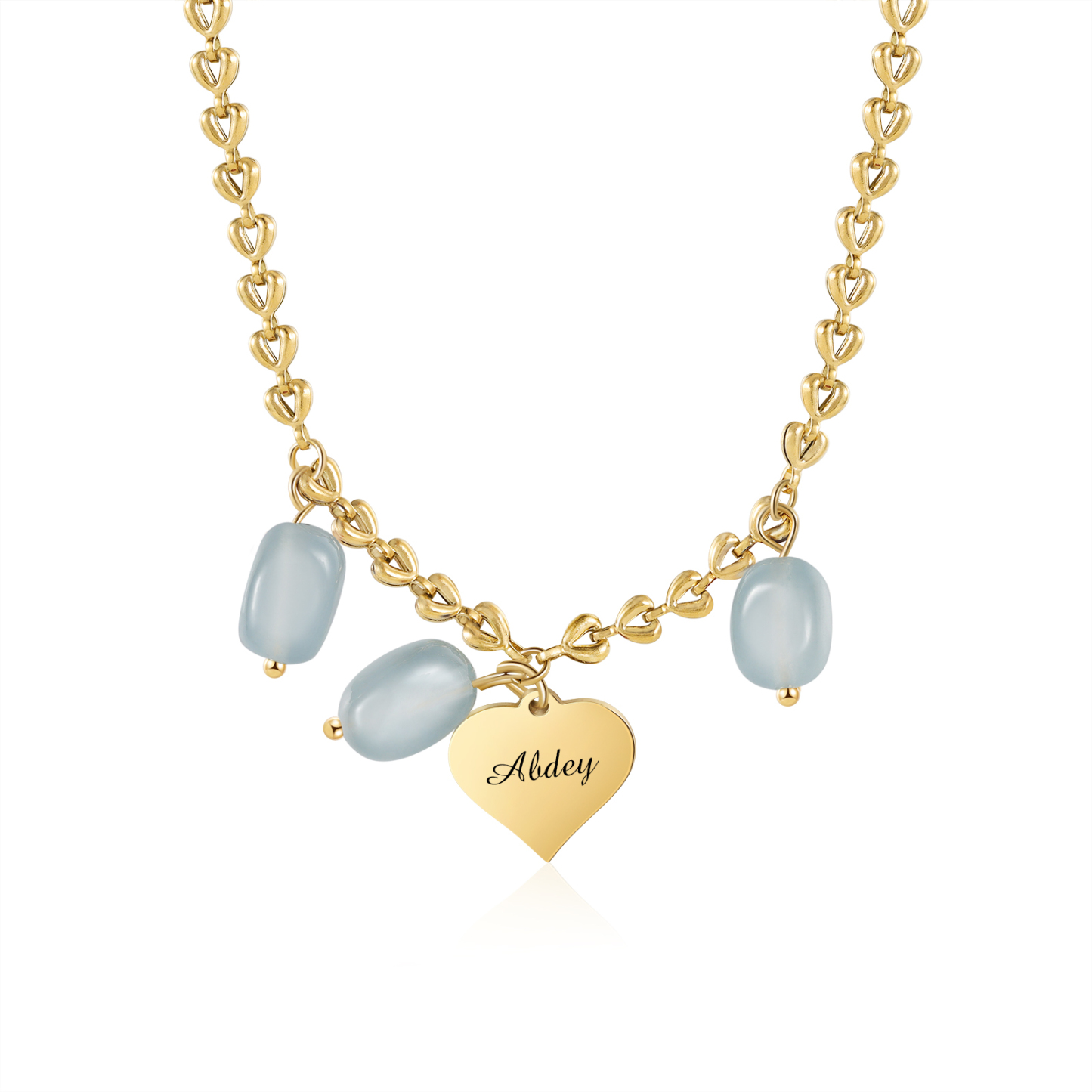 Collar con colgantes de cornalia 1 nombre personalizado-Jessemade ES