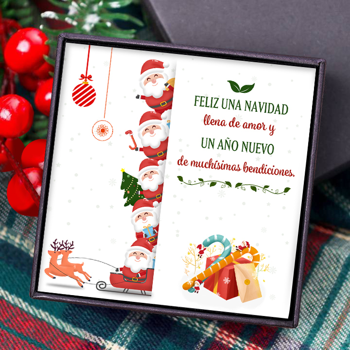 Una tarjeta-Feliz Navidad y Año Nuevo-Jessemade ES