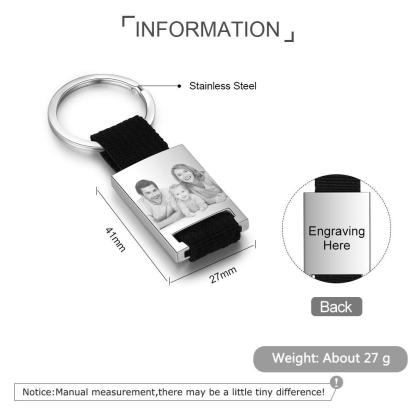 Llavero Personalizado con 1 Foto y Calendario