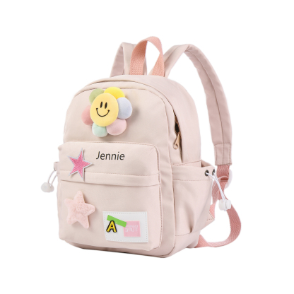 Mochilas escolares para niños con sol y estrellas - con nombre personalizado impreso