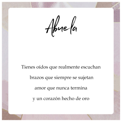 Una tarjeta-A mi abuela-Jessemade ES