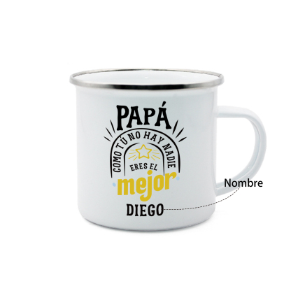 Taza para papá con 1 nombre personalizado-Jessemade ES
