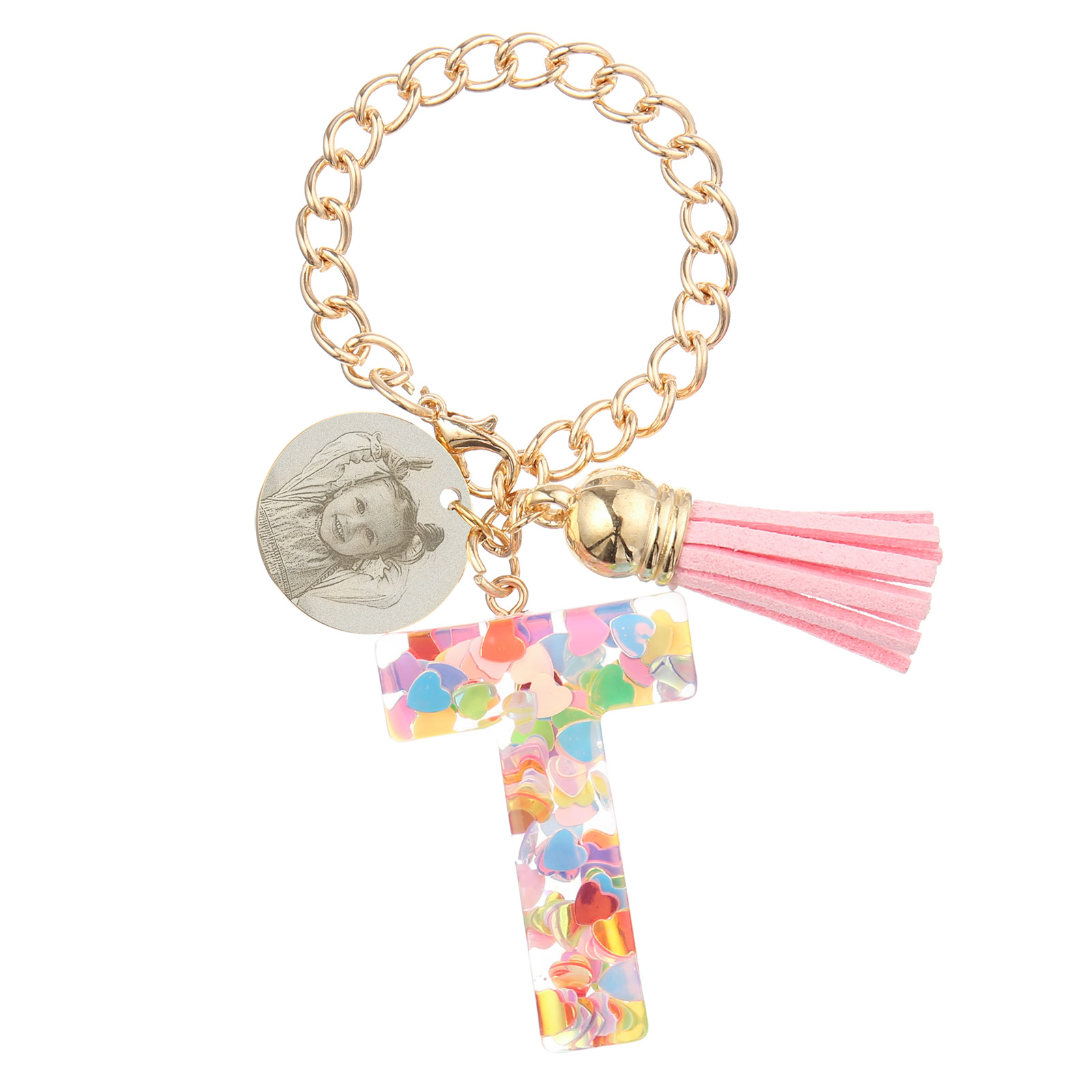 Etiqueta/Llavero con foto personalizada para mochila, botella