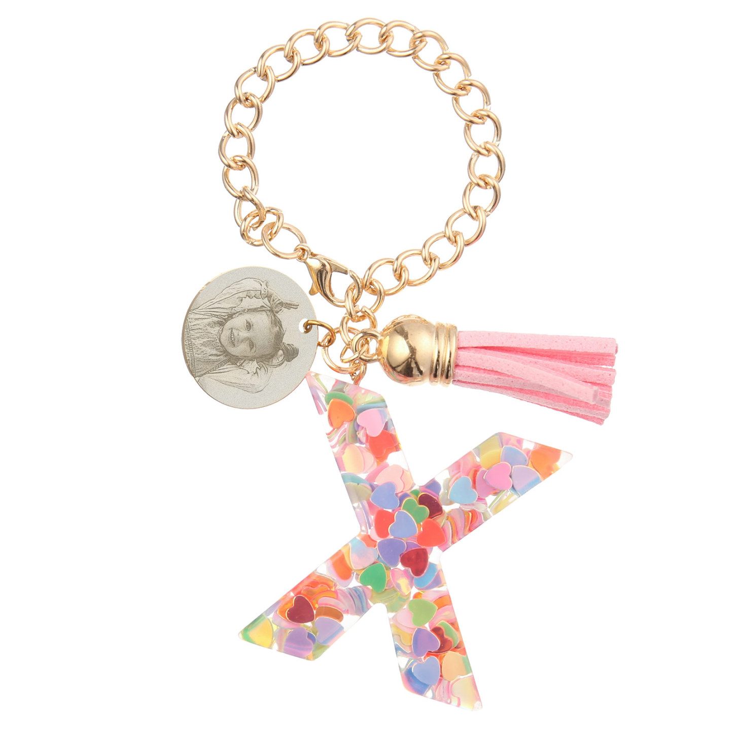 Etiqueta/Llavero con foto personalizada para mochila, botella