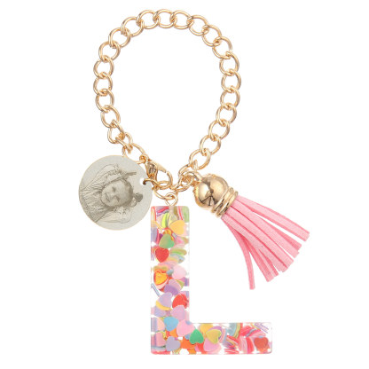 Etiqueta/Llavero con foto personalizada para mochila, botella