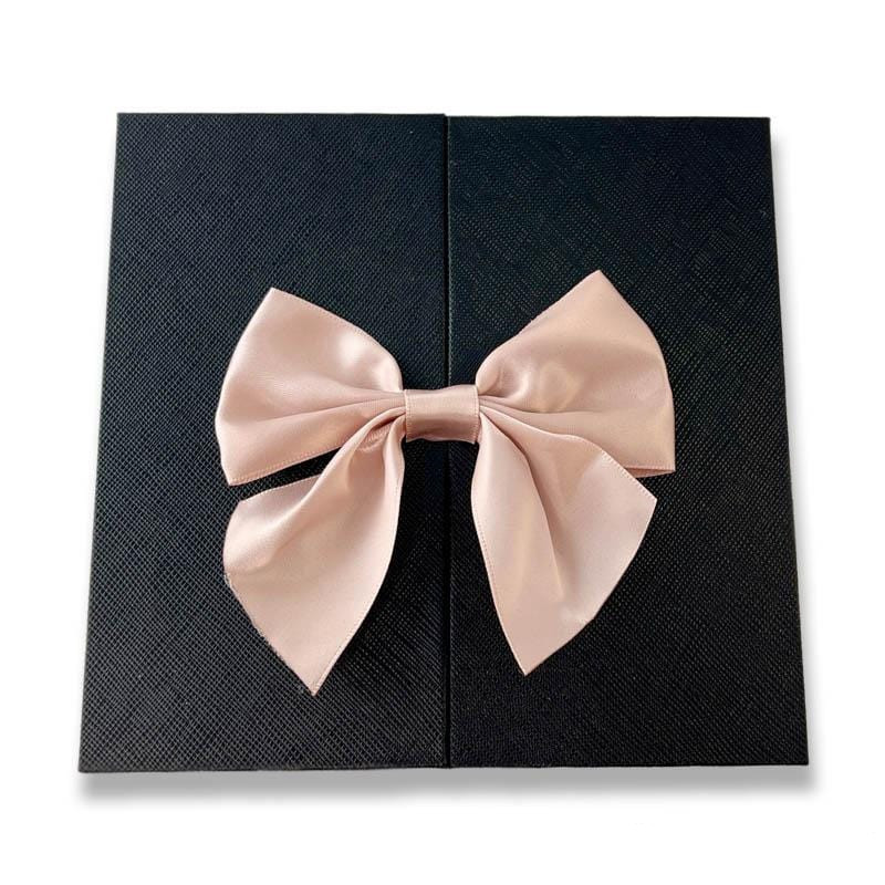 Caja de regalo caja de joya con lazo rosa eterna-Jessemade ES