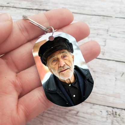 Llavero conmemorativo a un ser querido personalizado con foto y nombre-Jessemade ES