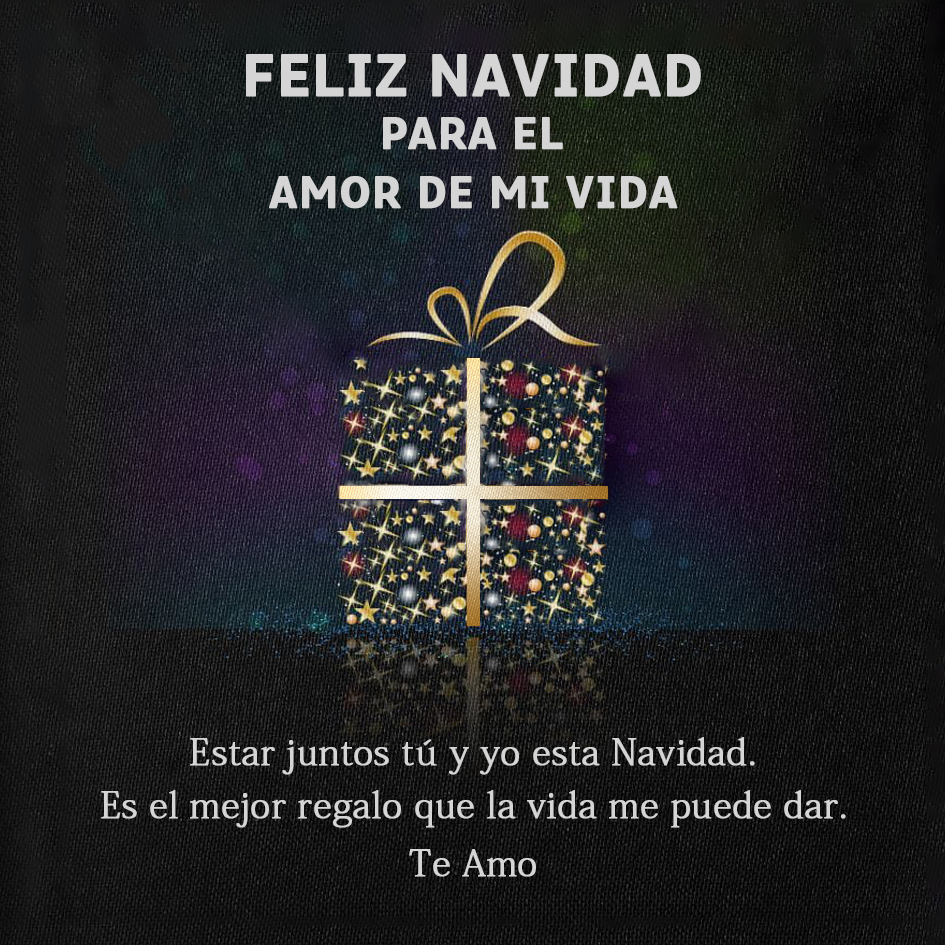 Una tarjeta-Feliz Navidad a mi Amor-Jessemade ES