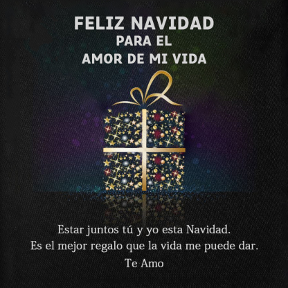 Una tarjeta-Feliz Navidad a mi Amor-Jessemade ES