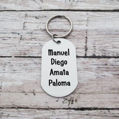 A mi abuela - Llavero 1-5 Nombres Personalizado LA MEJOR ABUELA-Jessemade ES
