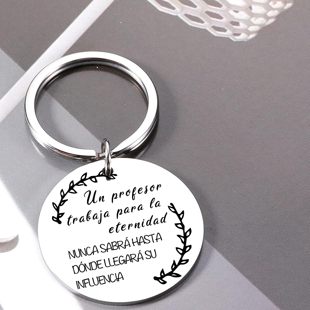 Llavero un profesor trabaja para la eternidad-Jessemade ES