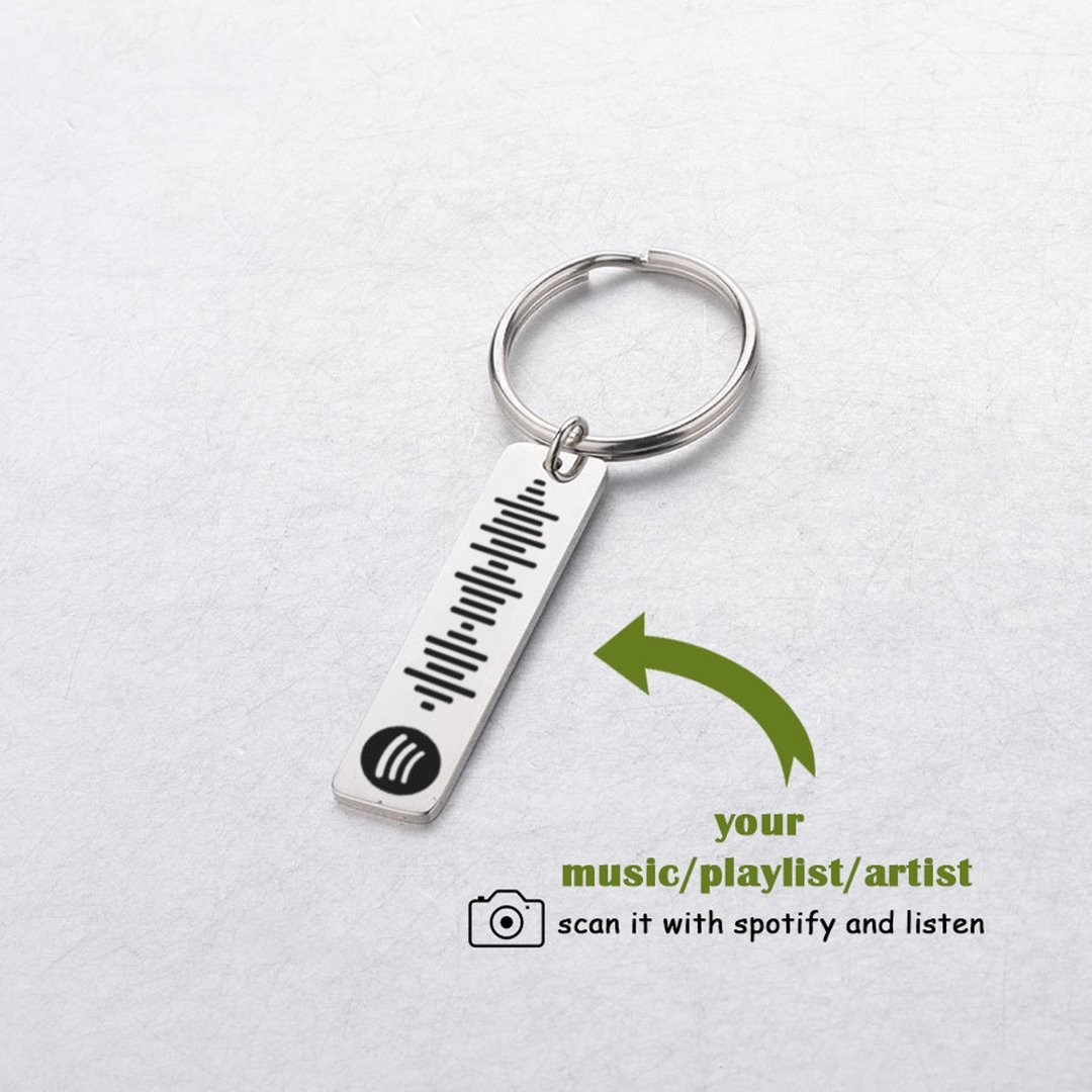 Llavero de código de Spotify llavero de música personalizada