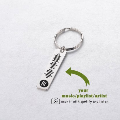 Llavero de código de Spotify llavero de música personalizada