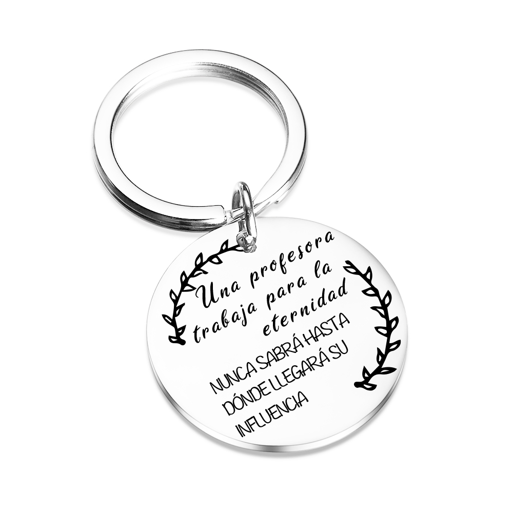 Llavero una profesora trabaja para la eternidad-Jessemade ES