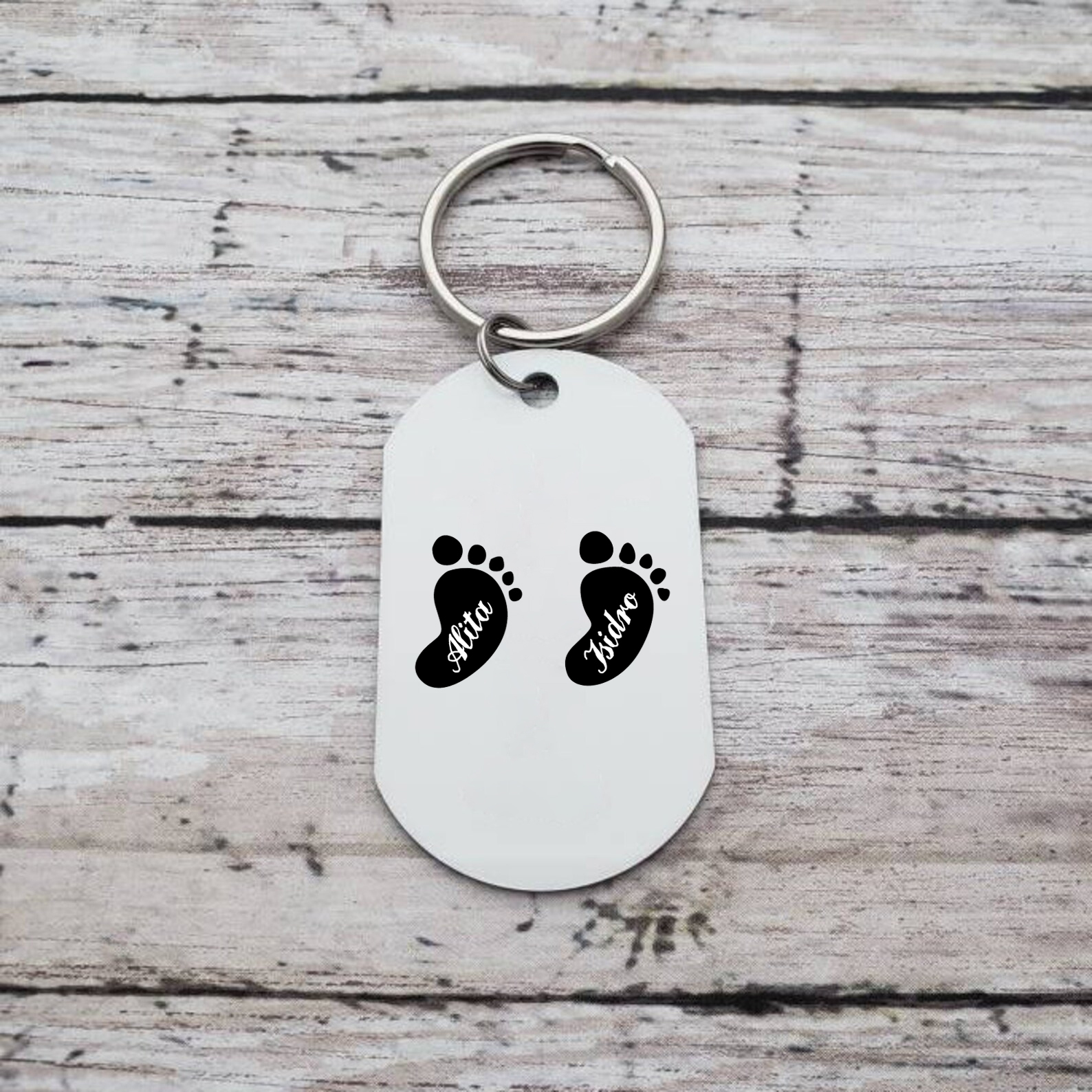 A mi abuela - Llavero 1-5 Nombres Personalizado LAS ABUELAS DEJAN HUELLAS EN NIETOS-Jessemade ES