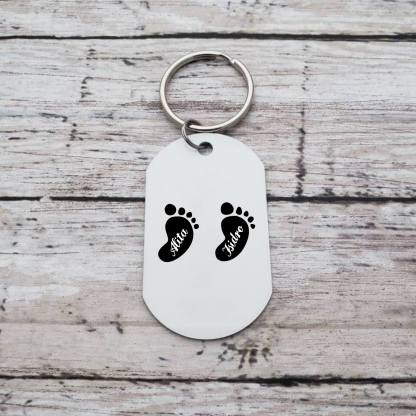 A mi abuela - Llavero 1-5 Nombres Personalizado LAS ABUELAS DEJAN HUELLAS EN NIETOS-Jessemade ES