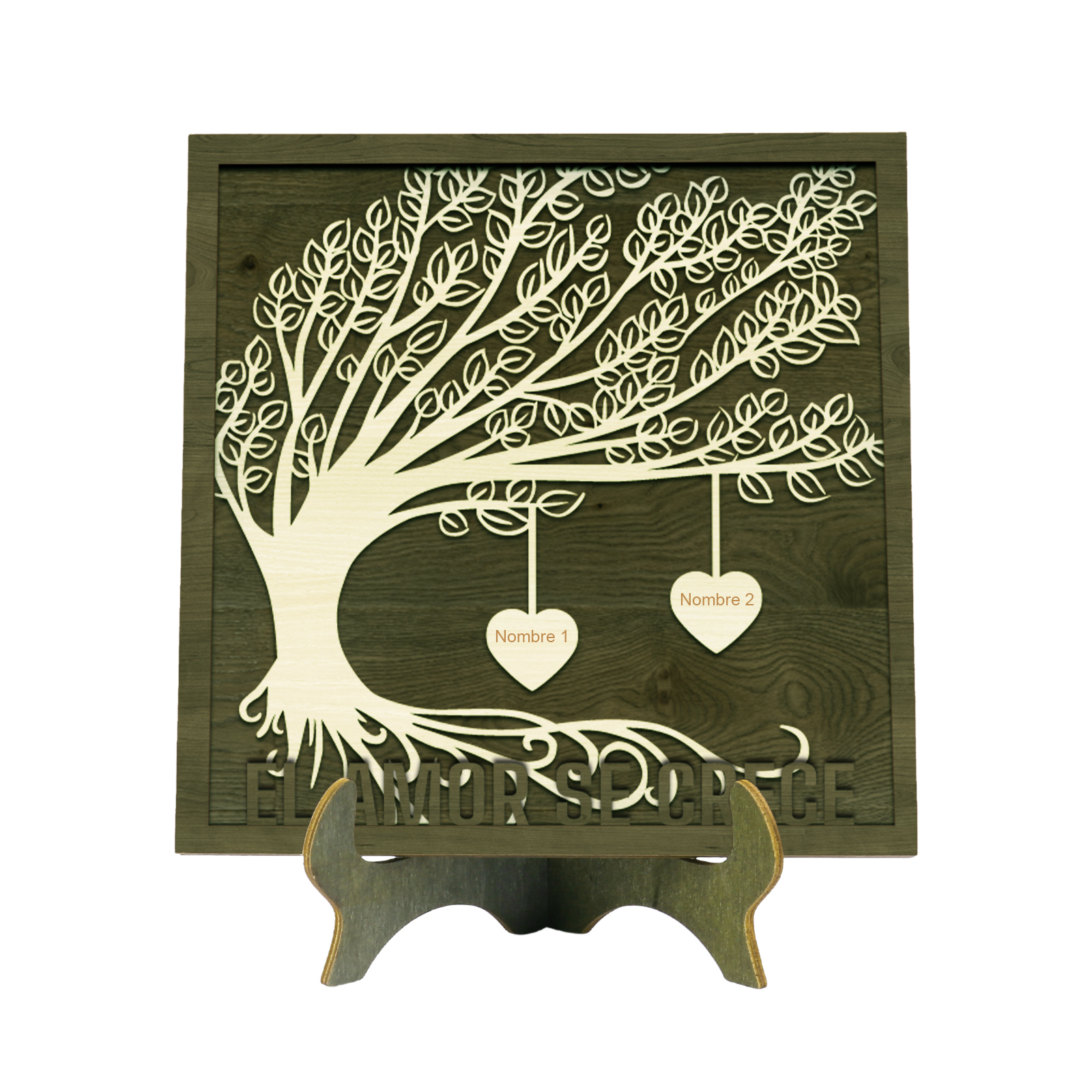 A mi mamá/abuela-Adorno 2-8 nombres personalizados decoración de madera árbol de la vida-Jessemade ES